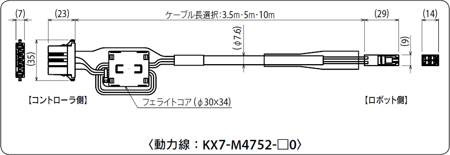 動力線：KX7-M4752-□0