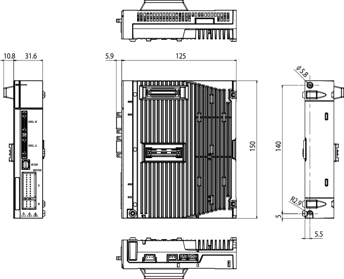 ドライバユニット STEP 外観図